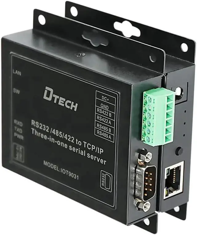 Alt view image 5 of 6 - DTECH Serial to Ethernet Converter Adapter RS232 RS422 RS485 to TCP IP Device Server Supports DHCP DNS Modbus RTU/TCP 10/100M Power Over Ethernet POE
Be the first to review this product...