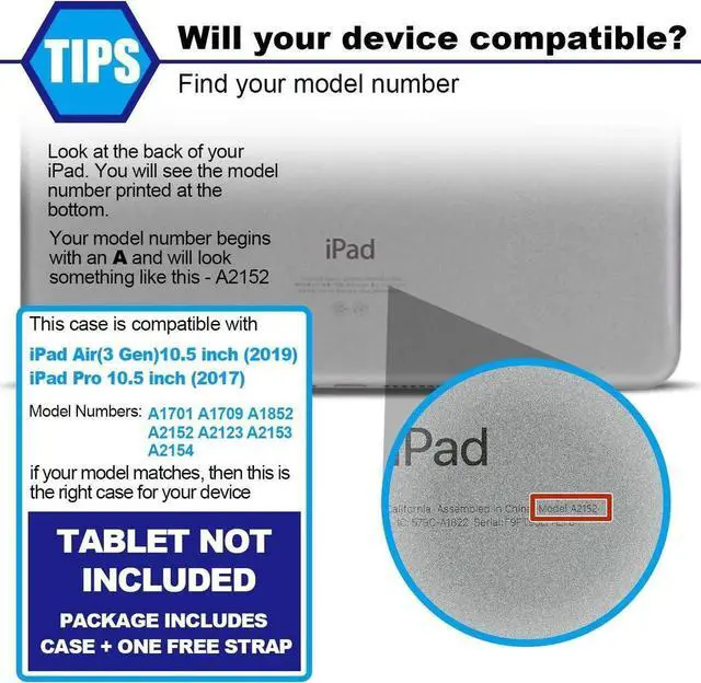 Alt view image 6 of 7 - Case for iPad Air 3 2019 / Pro 10.5'' with Screen Protector Pen Holder [360 Rotate Hand Strap/Stand], Drop-Proof Case (Black+Orange)