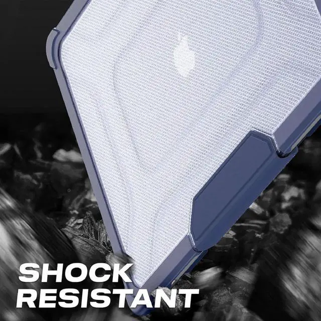 Alt view image 7 of 7 - Case for MacBook Pro 16 inch 2024-2021 A3403 A3186 A2991 A2780 A2485, Shock-Absorbing Protection with Folding Stand &Mouse Pad/Bag Case for MacBook Pro 16'' M4/M3/M2/M1 (Navyblue)