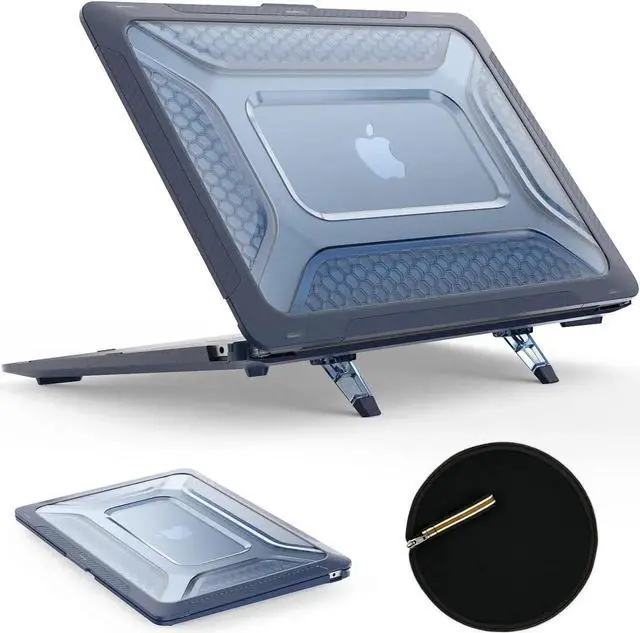 Main image of Case for MacBook Pro 14 inch, Shock-Absorbing Protection with Folding Stand &Mouse Pad/Bag Case for MacBook Pro 14'' A3112 A3185 A3401 A2918 A2992 2779 2442 m4-m1 2024-2021 (Blue)