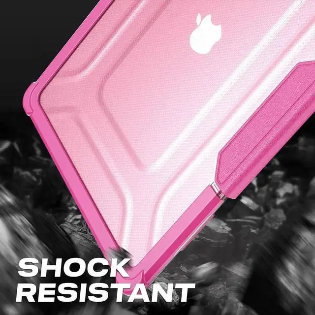 Alt view image 6 of 7 - Case for MacBook Air 15 inch 2025-2023 Release A3241 A3114/A2941 M4-M2 Chip, Shock-Absorbing Protection with Folding Stand &Mouse Pad/Bag Case for MacBook Air 15'' (Pink)