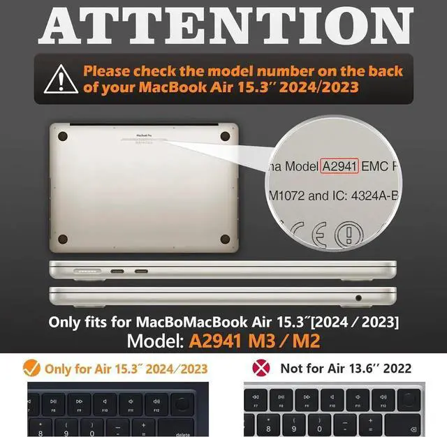 Alt view image 3 of 7 - Case for MacBook Air 15 inch 2025-2023 Release A3241 A3114/A2941 M4-M2 Chip, Shock-Absorbing Protection with Folding Stand &Mouse Pad/Bag Case for MacBook Air 15'' (Beige)