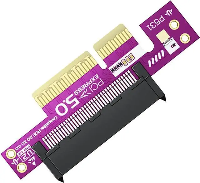 Main image of PCIe 5.0 X4 to U.2 SFF 8639 NVMe Adapter Card Support 128Gbps High Speed Expansion for U.2 SSD