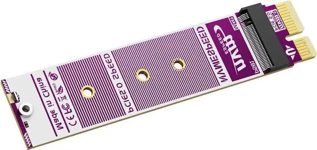 Alt view image 2 of 4 - PCIe 5.0 X1 to M.2 NVMe Adapter Card Support 2230 2242 2280 SSD Compatible with M Key B+M Key SSDs