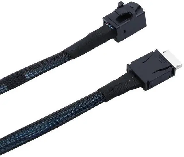 Alt view image 5 of 6 - PCIe Oculink SFF-8611 4i to Mini SAS SFF-8643 Internal Server Cable \u2013 12Gbps High-Speed Data Transmission | 32AWG (19.68, Inches)