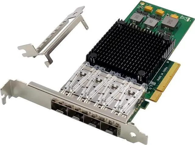 Main image of 10Gb PCI-e 3.0 X8 NIC Network Card,Quad- SFP+ Port, with Broadcom BCM57840 Controller, PCI Express Ethernet LAN Adapter Support Windows Server/Linux/VMware