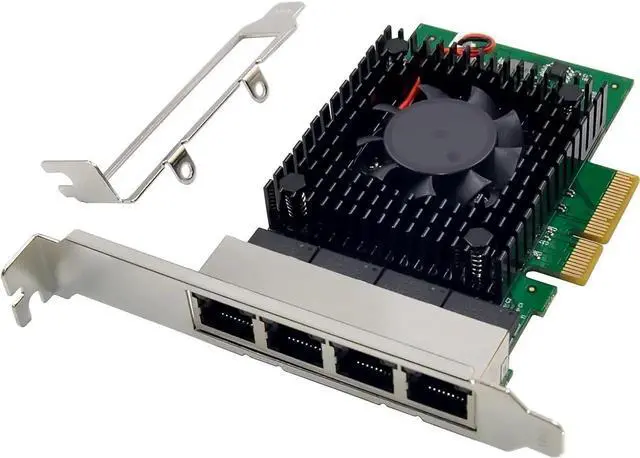 Alt view image 4 of 6 - Quad-Port 2.5 GbE Network Adapter PCIe 3.1 with in-tel I225-V 2500/1000/100Mbps 4-Port PCI Express Giga-bit Ethernet NIC Card RJ45 LAN Controller for Windows 10/11 with Low Profile Bracket