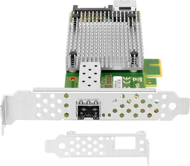 Alt view image 5 of 6 - M.2 to 10GbE SFP+ NIC, Single SFP+ Port with In-tel 82599 chip, M.2 + M Key + SFF-8087 with 35cm(13.7in) Cable, 10 Gigabit Network Card for Windows, Linux, UEFI