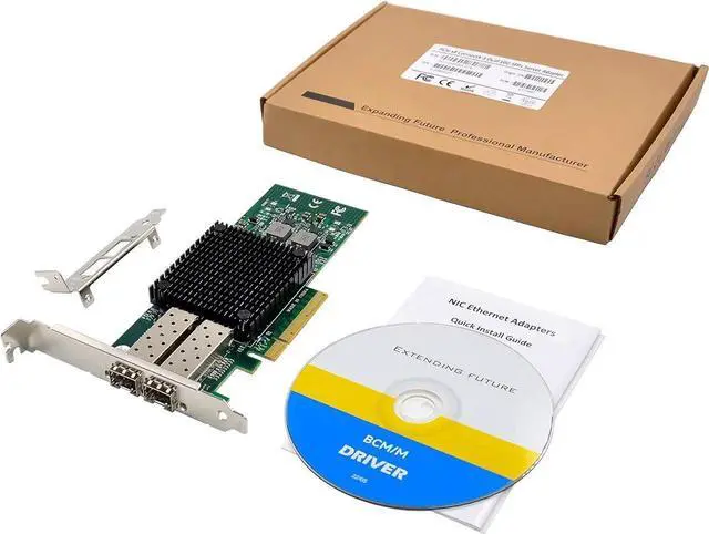 Alt view image 5 of 7 - Dual-10Gb SFP+ PCI-E Network Card NIC, Mellanox ConnectX-3 PCI-e 3.0 X8 PCI Express 10 Gigabit Ethernet Server NIC (ST7286-10GB)