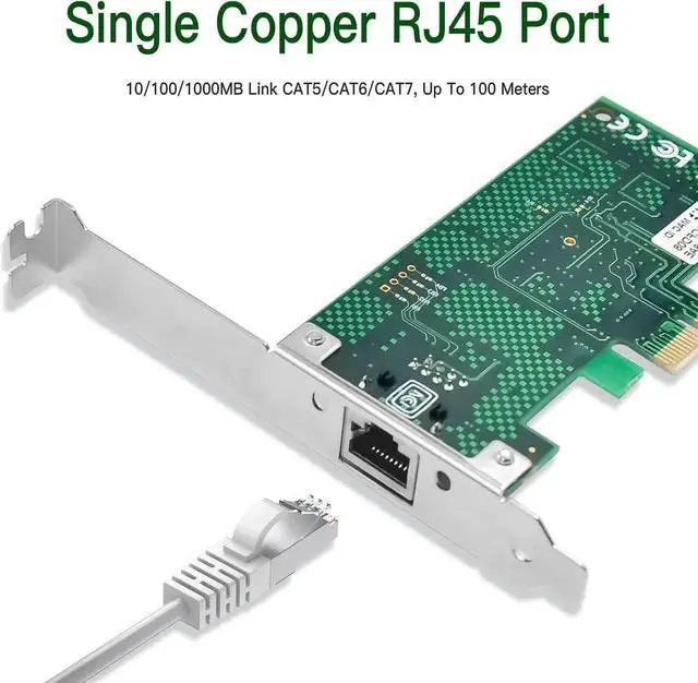Alt view image 6 of 7 - 1.25G Gigabit Ethernet NIC with Intel 82574L Controller, 1Gb PCI-E Network Card Compare to Intel EXPI9301CT / EXPI9301CTBLK Ethernet Converged Network Adapter, Single RJ45 Copper Ports, PCI Express X1