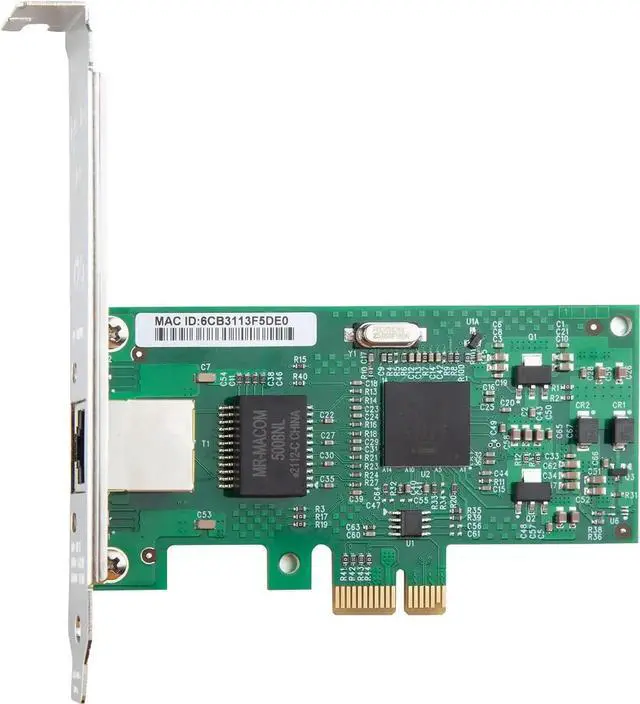 Alt view image 3 of 5 - 1.25G Gigabit Ethernet PCI Express Network Card(NIC), with Intel 82573 Controller, Single RJ-45 Port , Support Windows Server/Freebsd/VMware/SLSE