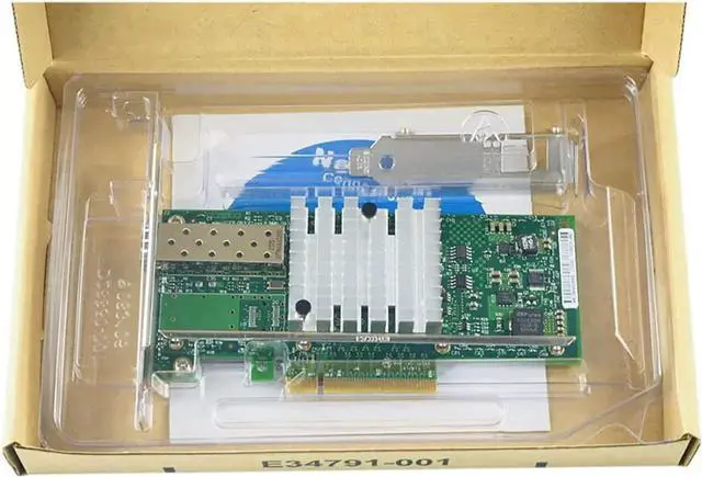 Alt view image 5 of 7 - 10Gb PCI-E X8 X16 Network Card 10 Gigabit SFP+ Port Ethernet Fiber NIC Card Support Windows Server, Win 7/8/10/Visa, Linux, VMware (Single SFP+ Port)
