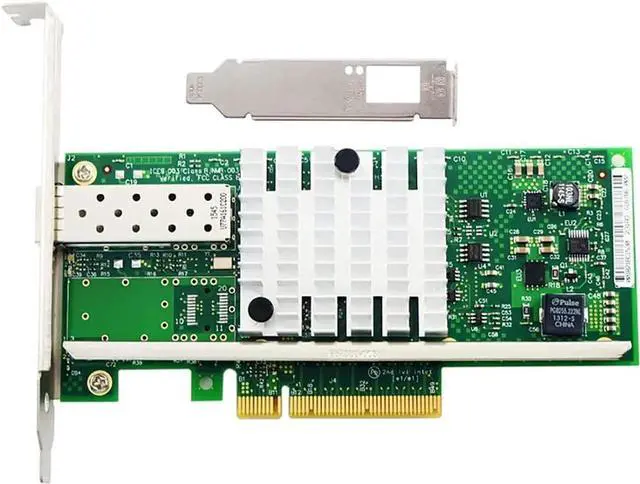 Alt view image 7 of 7 - 10Gb PCI-E X8 X16 Network Card 10 Gigabit SFP+ Port Ethernet Fiber NIC Card Support Windows Server, Win 7/8/10/Visa, Linux, VMware (Single SFP+ Port)