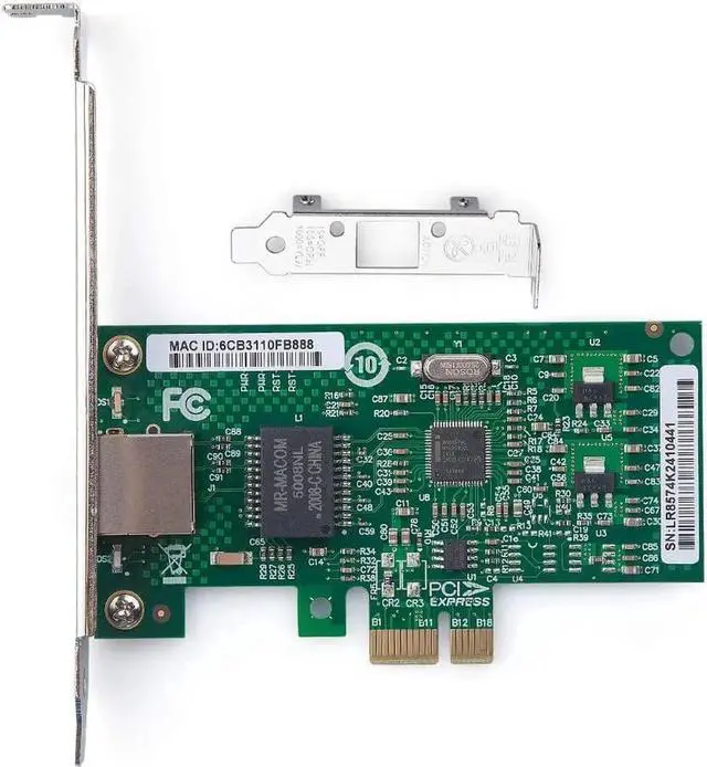 Alt view image 4 of 5 - 1G NIC Gigabit PCI-e Network Card Server Adapter with Intel 82574L Chipset, Compatible with Intel EXPI9301CT / EXPI9301CTBLK, Single Copper RJ45 Port, 10/100/1000Mbps, PCI-e X1