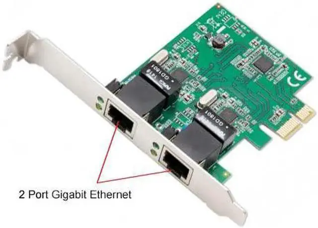 Alt view image 3 of 7 - Syba Dual Port Gigabit Ethernet PCI Express 2.1 PCI-E x1 Network Adapter Card (NIC) 10/100/1000 Mbps Card with Realtek RTL8111 Chipset, 2 Port (SD-PEX24041)