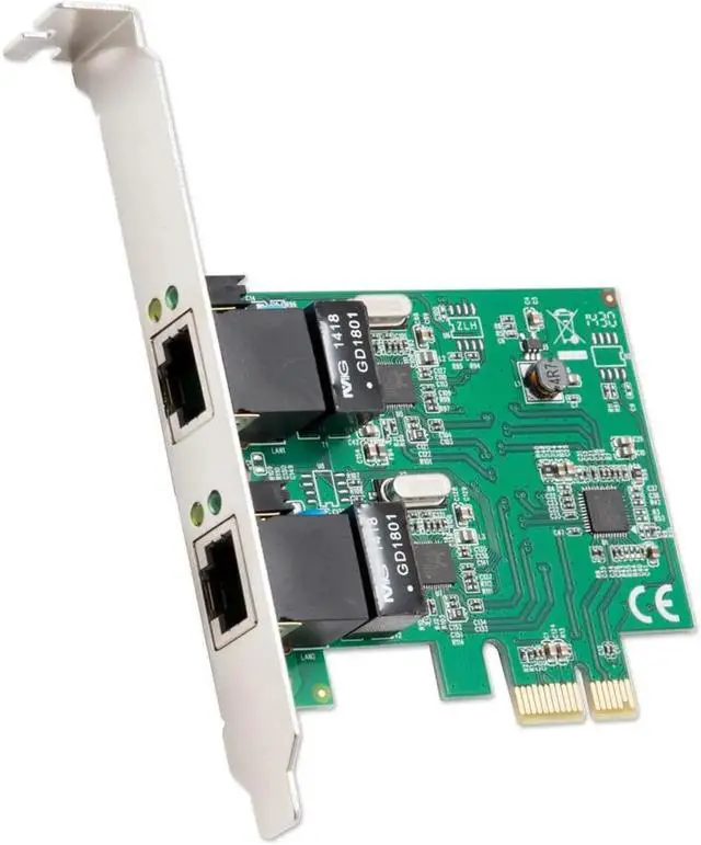Alt view image 5 of 7 - Syba Dual Port Gigabit Ethernet PCI Express 2.1 PCI-E x1 Network Adapter Card (NIC) 10/100/1000 Mbps Card with Realtek RTL8111 Chipset, 2 Port (SD-PEX24041)