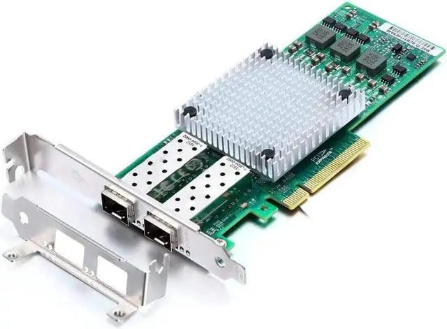 Main image of 10Gb SFP+ PCI-E Network Card NIC, with Broadcom BCM57810S Chip, Dual SFP+ Port, PCI Express X8, Support Windows Server /Linux/VMware