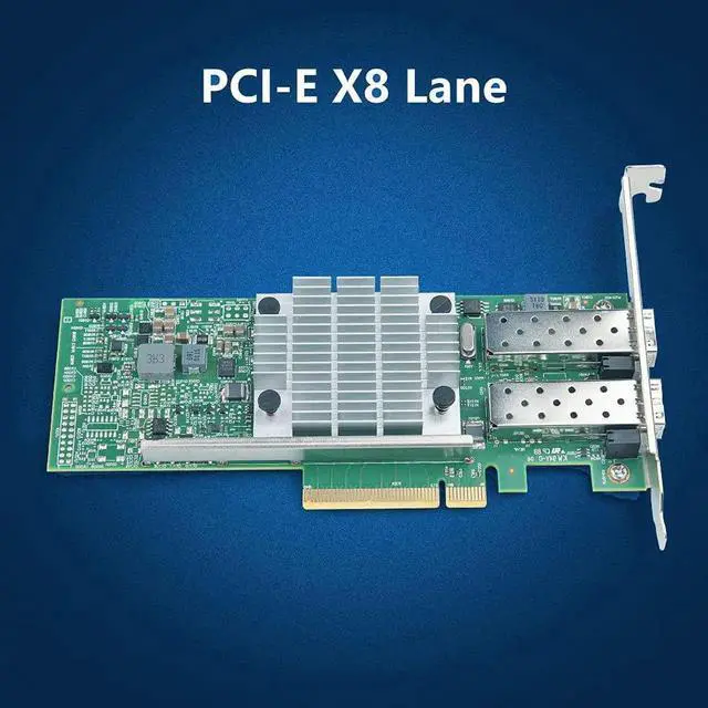 Alt view image 3 of 7 - 10Gb SFP+ PCI-E Network Card NIC, with Broadcom BCM57810S Chip, Dual SFP+ Port, PCI Express X8, Support Windows Server /Linux/VMware