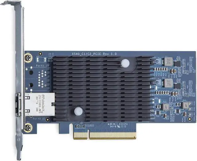 Alt view image 5 of 7 - 10Gb RJ45 PCI-E Network Card NIC, Compare to Intel X540-T1, with Intel X540-BT2 Chip, Single RJ45 Ports, PCI Express X8, Ethernet Converged Network Adapter Support Windows/Linux/VMware