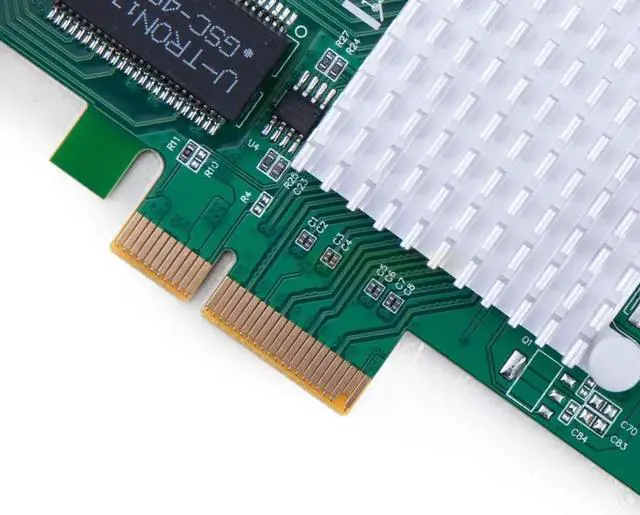 Alt view image 2 of 7 - 1.25G Gigabit Network Card (NIC) with Intel I350-AM4 Controller - 10/100/1000Mbps PCI Express Network Adapter Compatible for I350-T4, Quad RJ45 Ports, PCI-E 2.1 X4