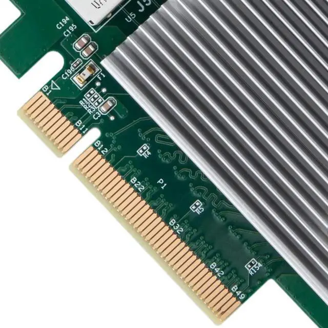 Alt view image 2 of 6 - 10Gb PCI-E NIC Network Card, Dual SFP+ Port, with original Intel X710-BM2, PCI Express Ethernet Lan Adapter Support Windows Server/Windows/Linux/ESX, Compare to Intel X710-DA2