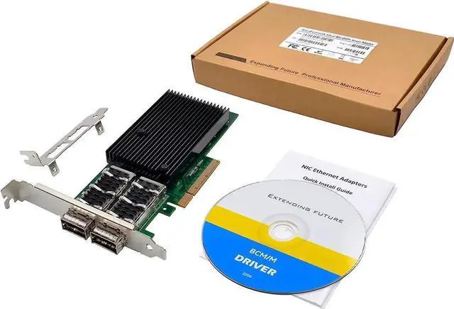 Alt view image 4 of 7 - Dual-QSFP+ 40G Network Card Mellanox ConnectX-3 PCI-e 3.0 X8 PCI Express 40 Gigabit Ethernet Server NIC (ST7288-40GB)