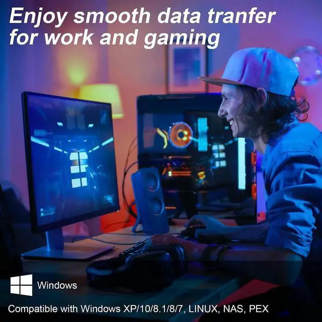 Alt view image 3 of 7 - Dual-Port PCIe X4 Gigabit Network Card 1000M PCI Express Ethernet Adapter with Intel 82576 Two Ports LAN NIC Card for Support PXE SR-IOV for Windows/Windows Server/Linux/Freebsd/DOS with Low Profile