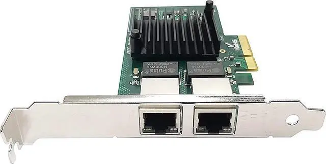 Alt view image 4 of 5 - Dual Port RJ-45 10/100/1000Mbps PCI-Express x 4 Gigabit Ethernet Server Adapter Dual Port Network Interface Controller Card for I350AM2 Chipset, Compare to Intel I350-T2