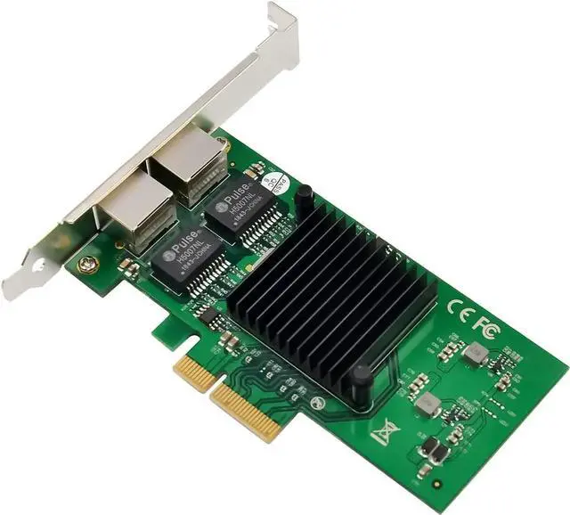 Alt view image 5 of 7 - Dual-Port PCIe Gigabit Ethernet Server Adapter with NetXtreme BCM5720-2P Chipset PCI Express 1000M Network LAN Card for Windows Sever Linux Ubuntu VMware
