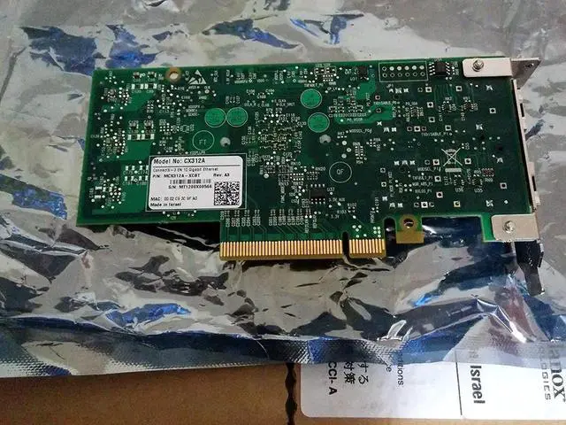 Main image of Mellanox MCX312A-XCBT ConnectX -3 Ethernet Single and Dual SFP+ Port Adapter Card (MCX312A-XCBT)