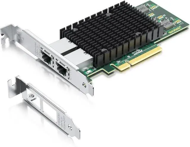 Main image of PCIE X8 Interface to 2X 10Gbps RJ45 Ports Network Adapter, X540-AT2 Ethernet Controller, 2X 10GbE RJ45 Interface PCIE NIC Card, PCI Express 10GbE Converged Network Adapter (X540T2)