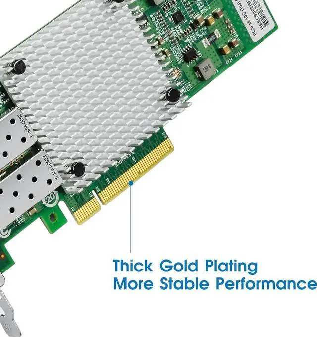 Alt view image 6 of 7 - Gigabit Network Card, 10/100/1000Mbps Dual-Ports RJ45 Copper Ethernet Adapter, with Intel I350 Chip, PCI-Express X1 NIC Support Windows Server/Linux/VMware