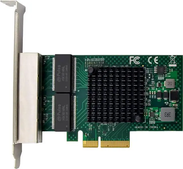 Alt view image 5 of 7 - Quad-Port PCIe Gigabit Ethernet Server Adapter with NetXtreme? BCM5719 Chipset PCI Express 1000M Network LAN Card for Windows Server Linux Ubuntu VMware (BCM5719-4P)