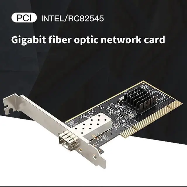 Alt view image 4 of 6 - diewu TXA087 1000Mbps PCI SFP Network Card Gigabit Ethernet LAN Adapter Fully Shielded SFP Slot with Intel 82545 Chip Support Windows Server/Linux/VMware