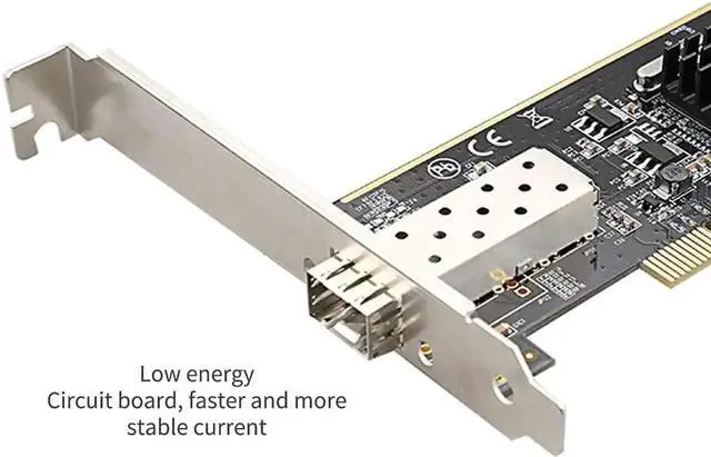 Alt view image 5 of 6 - diewu TXA087 1000Mbps PCI SFP Network Card Gigabit Ethernet LAN Adapter Fully Shielded SFP Slot with Intel 82545 Chip Support Windows Server/Linux/VMware