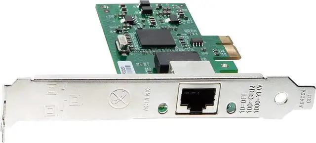 Alt view image 2 of 5 - 10/100/1000Mbps Gigabit Ethernet Network Interface Card (NIC) Single Copper RJ-45 Port, with Intel(R) 82573 Chip, PCIe X1, Support Windows Server/Freebsd/VMware/SLSE