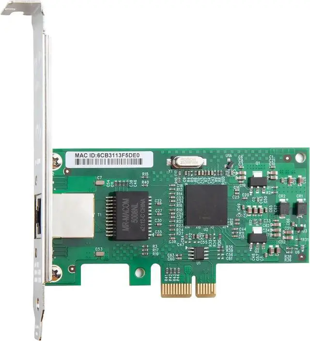Alt view image 4 of 5 - 10/100/1000Mbps Gigabit Ethernet Network Interface Card (NIC) Single Copper RJ-45 Port, with Intel(R) 82573 Chip, PCIe X1, Support Windows Server/Freebsd/VMware/SLSE