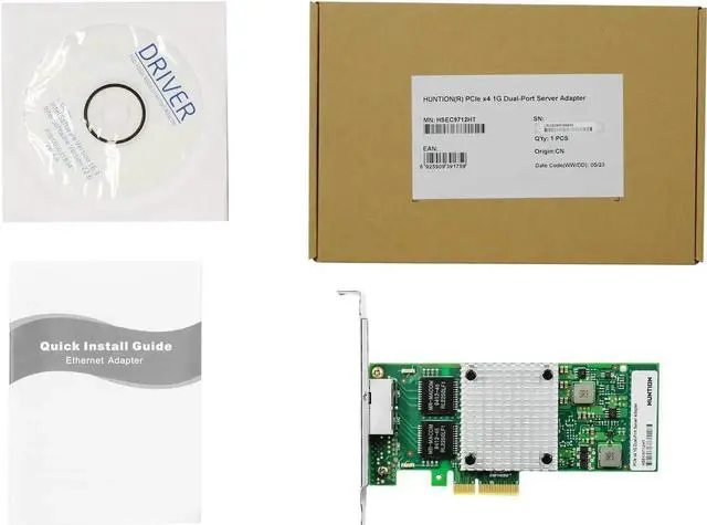 Alt view image 7 of 7 - Gigabit Network Card, 10/100/1000Mbps Dual-Ports RJ45 Copper Ethernet Adapter, with Intel I350 Chip, PCI-Express X4 NIC Support Windows Server/Linux/VMware,Compare to Intel I350-AM2/Intel I350-T2