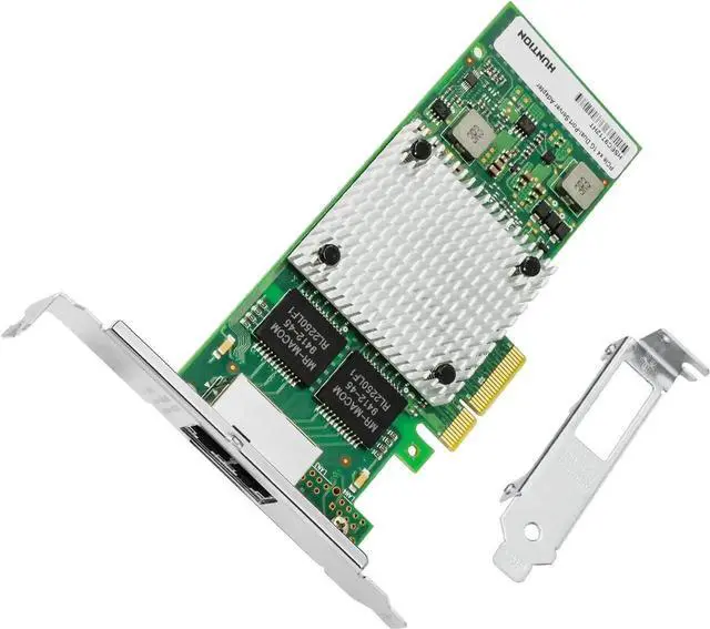 Main image of Gigabit Network Card, 10/100/1000Mbps Dual-Ports RJ45 Copper Ethernet Adapter, with Intel I350 Chip, PCI-Express X4 NIC Support Windows Server/Linux/VMware,Compare to Intel I350-AM2/Intel I350-T2