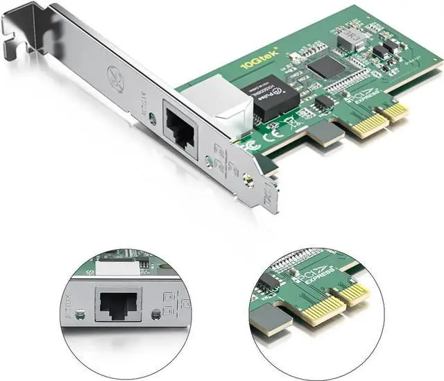 Alt view image 3 of 4 - 10/100/1000Mbps Gigabit Ethernet Network Interface Card (NIC) for Intel I210 Chip, Single Copper RJ45 Port, PCIE 2.1 X1, Compare to Intel I210-T1, Support Windows/Windows Server/Linux