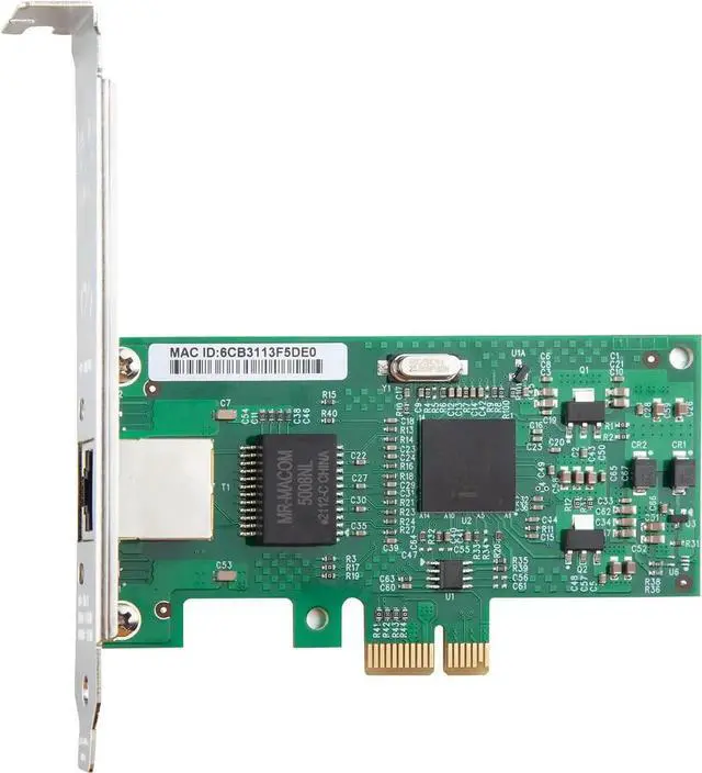 Alt view image 4 of 5 - 10/100/1000Mbps Gigabit Ethernet Network Interface Card (NIC) Single Copper RJ-45 Port, with Intel(R) 82573 Chip, PCIe X1, Support Windows Server/Freebsd/VMware/SLSE