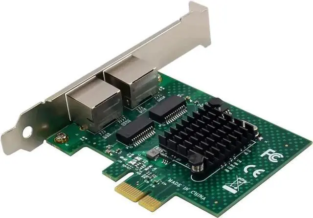 Alt view image 7 of 7 - Dual-Port PCIe Gigabit Ethernet Server Adapter with NetXtreme BCM5720-2P Chipset PCI Express 1000M Network LAN Card for Windows Sever Linux Ubuntu VMware