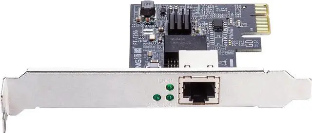 Alt view image 2 of 7 - 100M/1000M/2.5G Gigabit Ethernet Network Interface Card (NIC) Single Copper RJ45 Port, with Realtek RTL8125 Chip, PCIE X1, Support Windows Server/Ubuntu/Centos/Debian