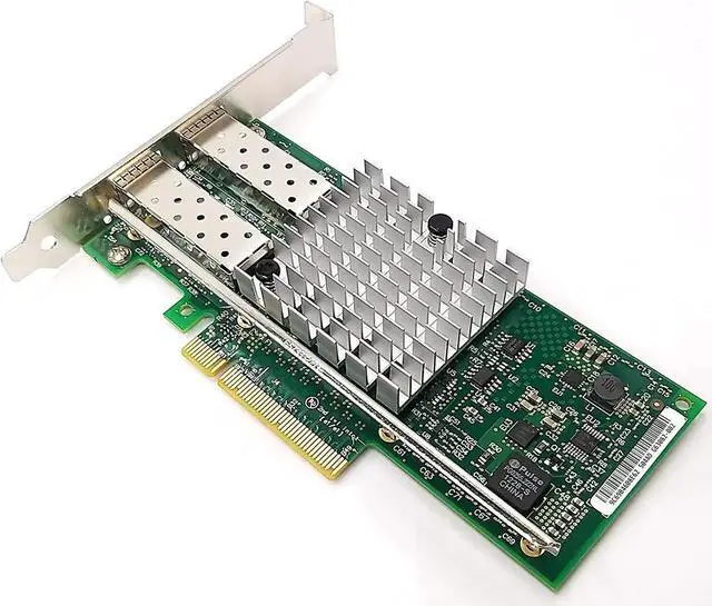 Alt view image 4 of 5 - Dual Port 10GbE SFP+ Fiber Optic PCI-Express x 8 NICs Gigabit Ethernet Server Adapter 2 Port Network Interface Controller Card for 82599ES Chipset, Compare to Intel X520-DA2