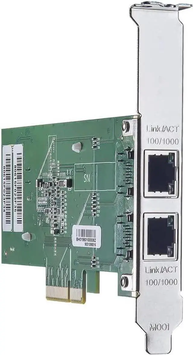 Alt view image 4 of 5 - 1.25G Gigabit Ethernet Converged Network Adapter (NIC) with Intel I350AM2 Controller - Compatible for Intel I350-T2, Dual Copper RJ45 Ports, PCI-E 2.1 X4