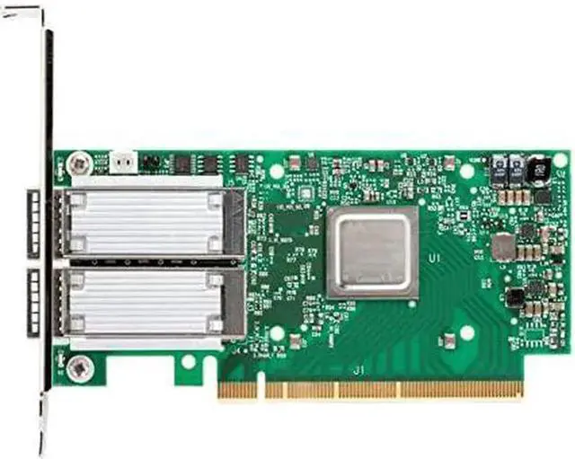 Main image of Mellanox ConnectX-5 EN Network Adapter PCI Express 3.0 x16 Gb Ethernet 10 Gb Ethernet 40 Gb Ethernet Green/Silver (MCX515A-GCAT)