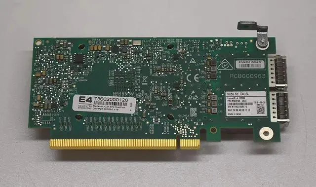 Alt view image 2 of 3 - Mellanox MCX416A-BCAT Connectx-4 EN Network Adapter PCI Express 3.0 X16 56 Gigabit Ethernet