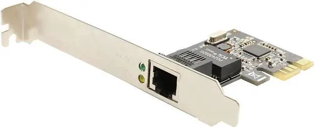 Alt view image 3 of 7 - Syba SD-PEX24009 Gigabit LAN Network NIC PCIe x1 Card Black