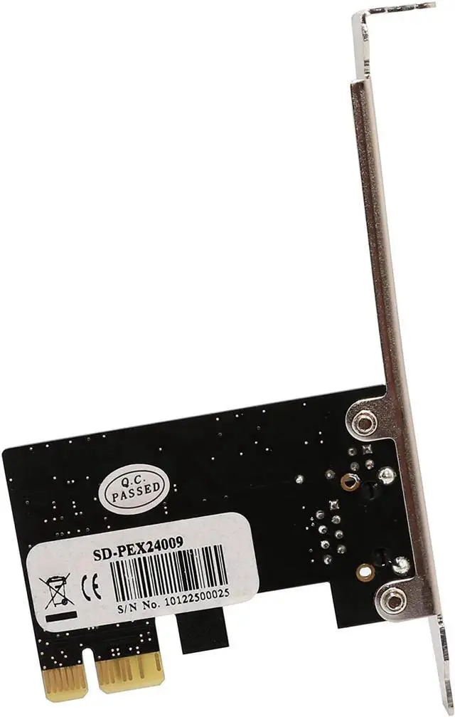 Alt view image 4 of 7 - Syba SD-PEX24009 Gigabit LAN Network NIC PCIe x1 Card Black