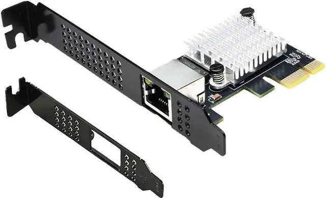 Main image of PCIe 4.0 X1 to RJ45 10G Ethernet Network Card RTL8127 Chip High-Speed LAN Adapter with Multi-Speed Compatible with Windows/Linux Desktop, Server, and Gaming PC